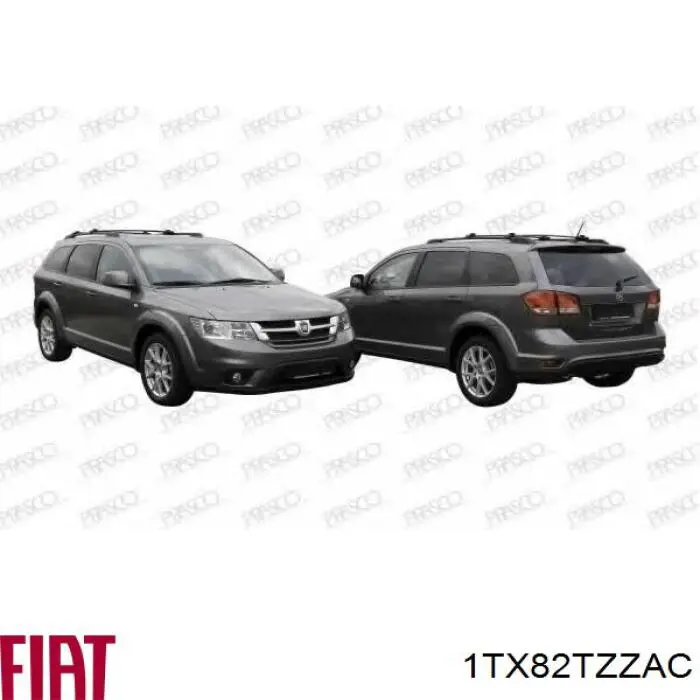 Купити 1TX82TZZAC Fiat/Alfa/Lancia Бампер передній, верхня частина