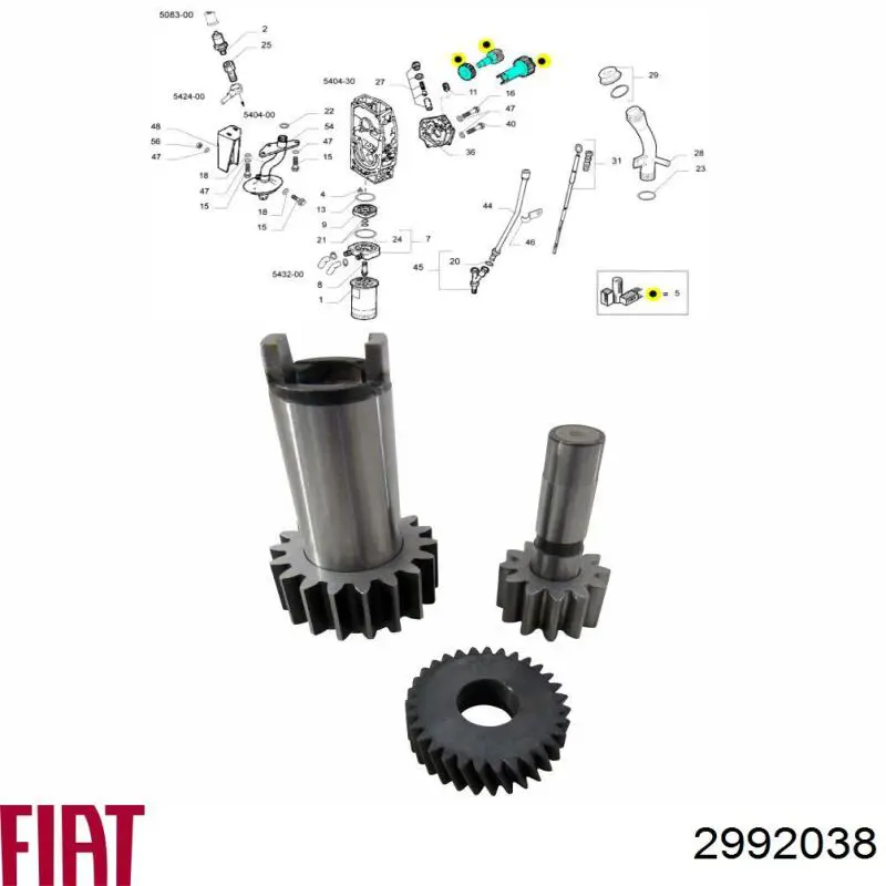 Купити 2992038 Fiat/Alfa/Lancia Маслоз'емні кільця, стандартні