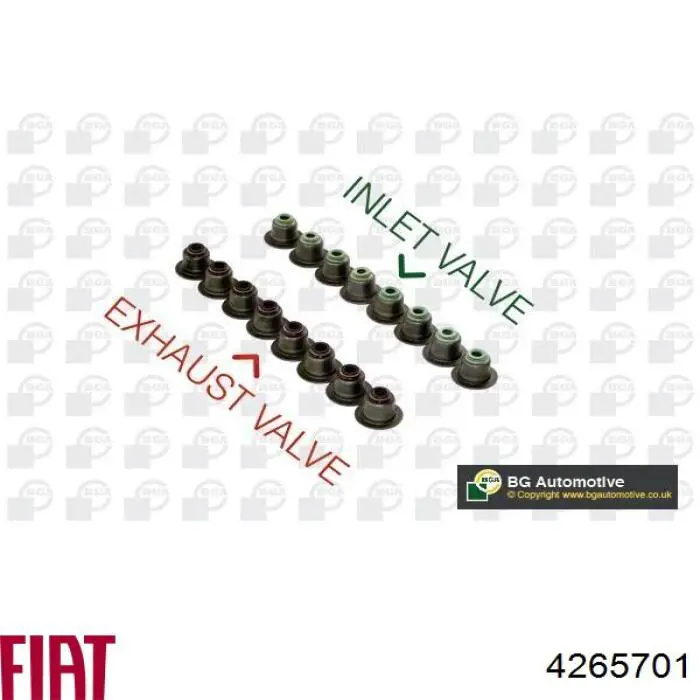 Сальник клапана (маслознімний), впуск/випуск Fiat/Alfa/Lancia 7581344 ціна, від 1.93 USD