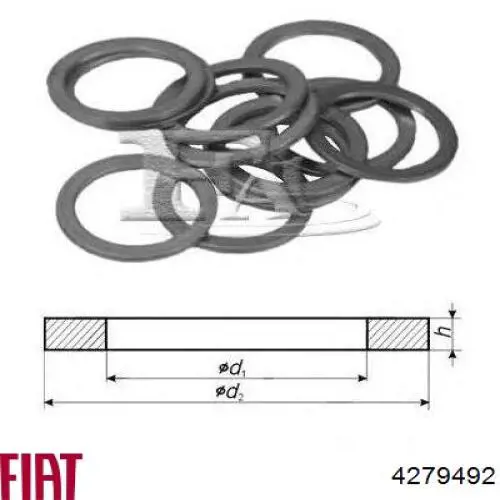 Прокладка пробки піддону двигуна Fiat/Alfa/Lancia 4279492 ціна, від 0.24 USD