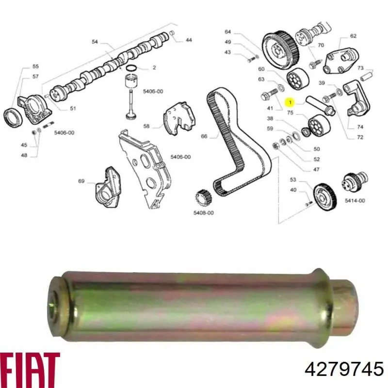 Натягувач ременя ГРМ Fiat/Alfa/Lancia 4279745 ціна, від 10.89 USD