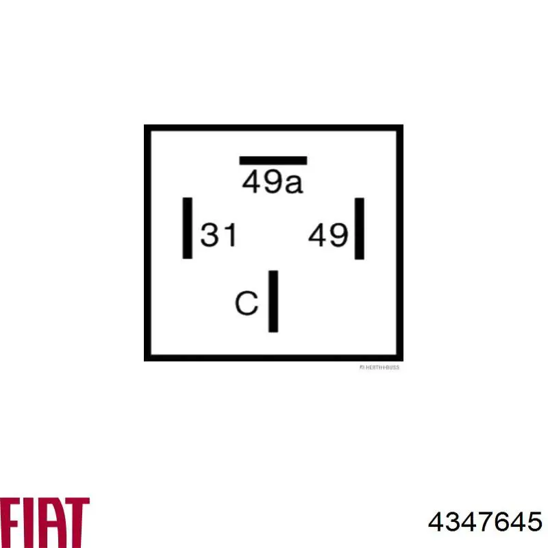 Автомобільні реле поворотів Fiat/Alfa/Lancia 4347645 ціна, від 5.63 USD