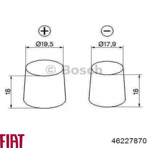 Акумуляторна батарея, АКБ 46227870 Fiat/Alfa/Lancia