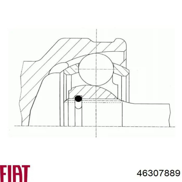 46307889 Fiat/Alfa/Lancia Граната зовнішня