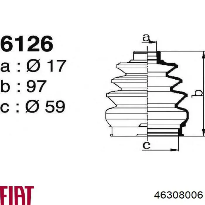  46308006 Fiat/Alfa/Lancia