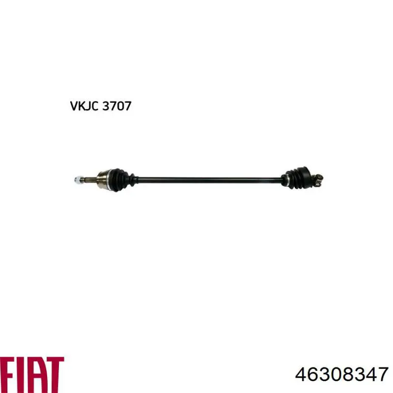 Піввісь передня, права Fiat/Alfa/Lancia 46308347 ціна, від 75.61 USD