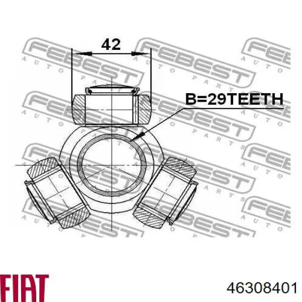 ШРКШ внутрішній, передній, правий Fiat/Alfa/Lancia 46308401 ціна, від 64.96 USD