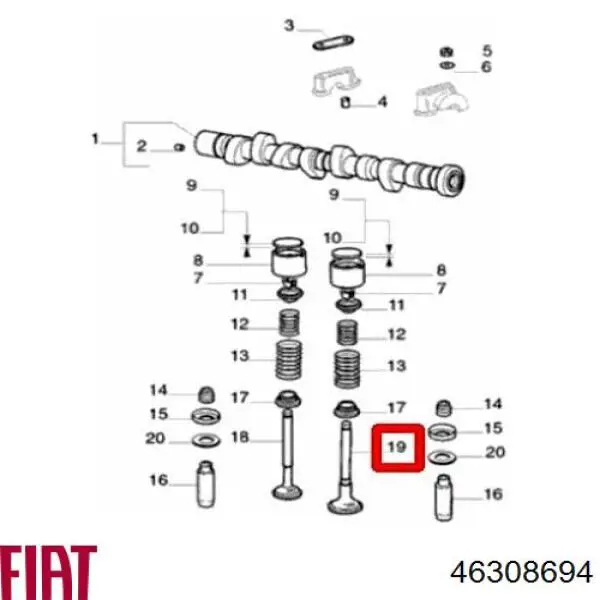  46308694 Fiat/Alfa/Lancia