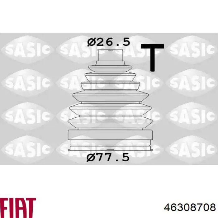 Пильник ШРУСа зовнішній, передній піввісі 46308708 Fiat/Alfa/Lancia