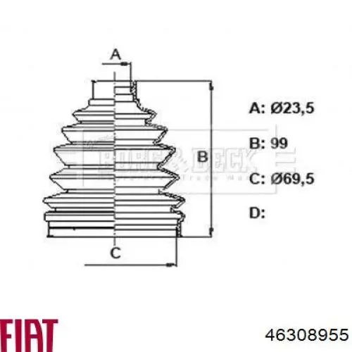  46308955 Fiat/Alfa/Lancia