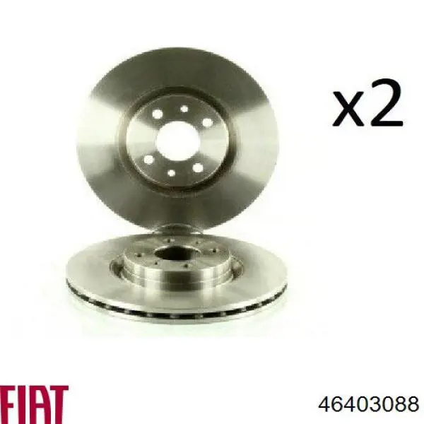 Гальмівні диски передні 46403088 Fiat/Alfa/Lancia