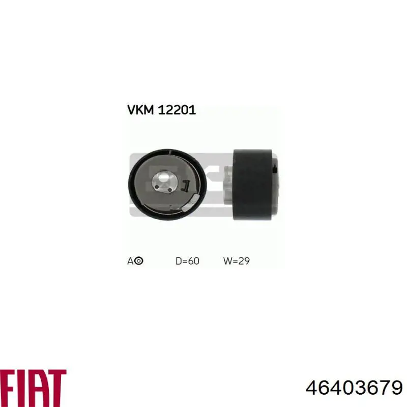 Ролик натяжителя ременя газорозподілу Fiat/Alfa/Lancia 46403679 ціна, від 31.81 USD