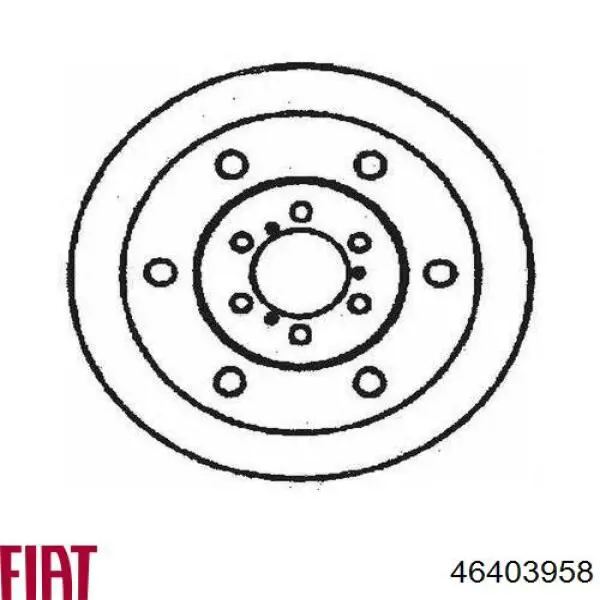 46403958 Fiat/Alfa/Lancia Гальмо дискове переднє