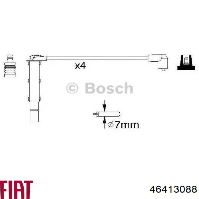 Купити 46413088 Fiat/Alfa/Lancia Провід високовольтні, комплект