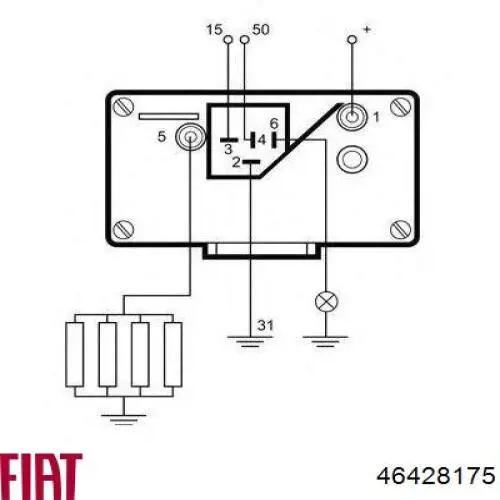 Реле управління Fiat/Alfa/Lancia 46428175 ціна, від 57.19 USD