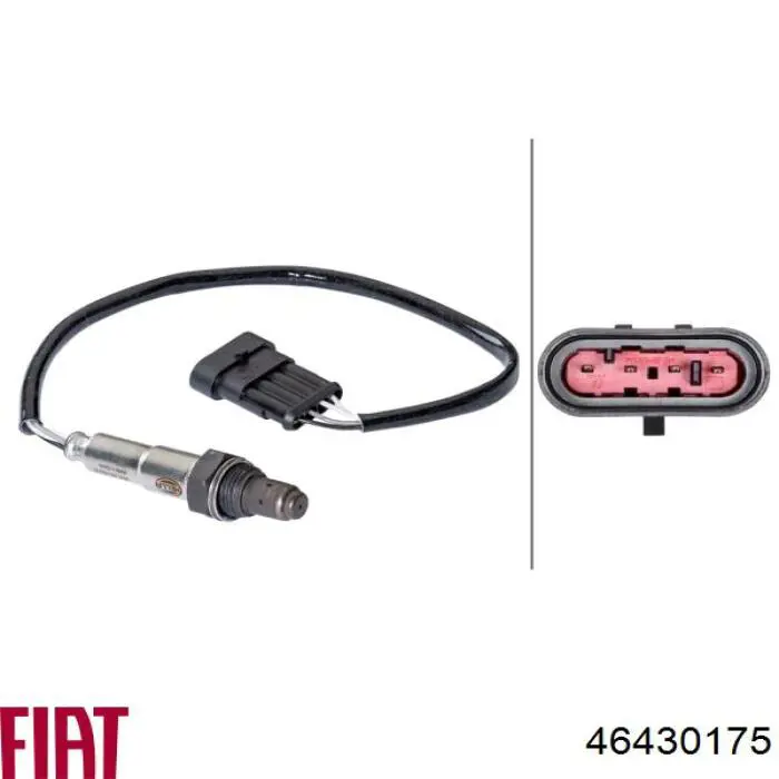 Лямбда зонд, датчик кисню до каталізатора Fiat/Alfa/Lancia 46430175