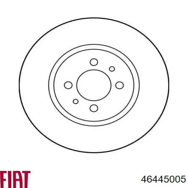 46445005 Fiat/Alfa/Lancia диск гальмівний передній