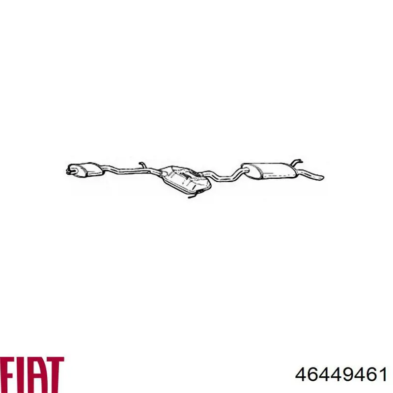 Глушник, задня частина Fiat Brava (182) (Фіат Брава)