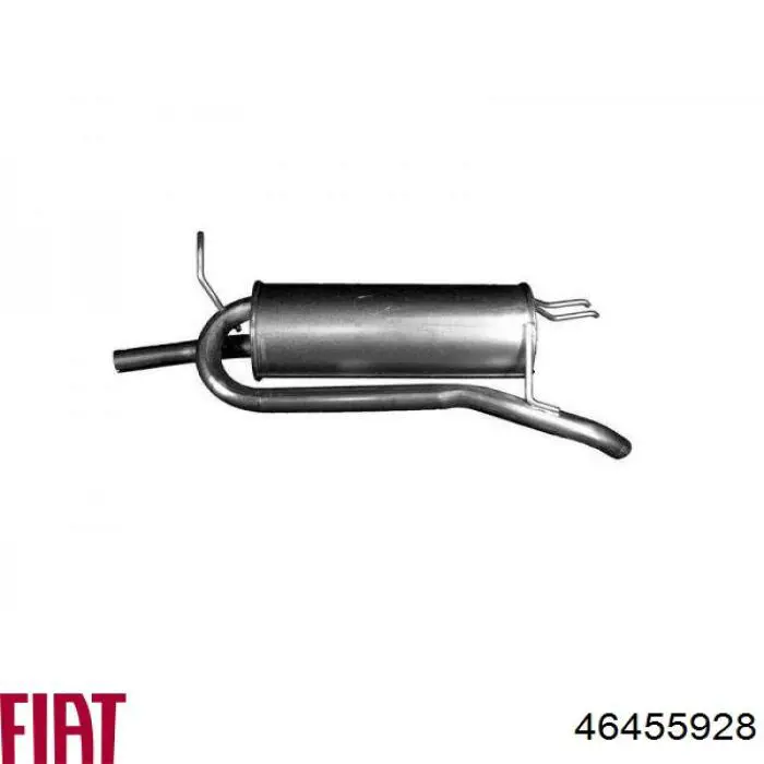 46455928 Fiat/Alfa/Lancia Глушник, задня частина