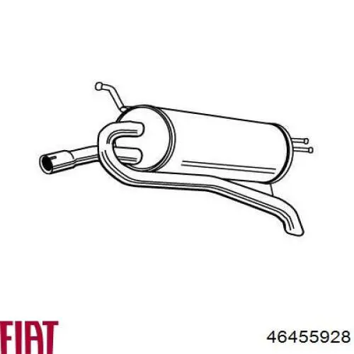 Вихлоп Fiat/Alfa/Lancia 46455928 ціна, від 69.16 USD