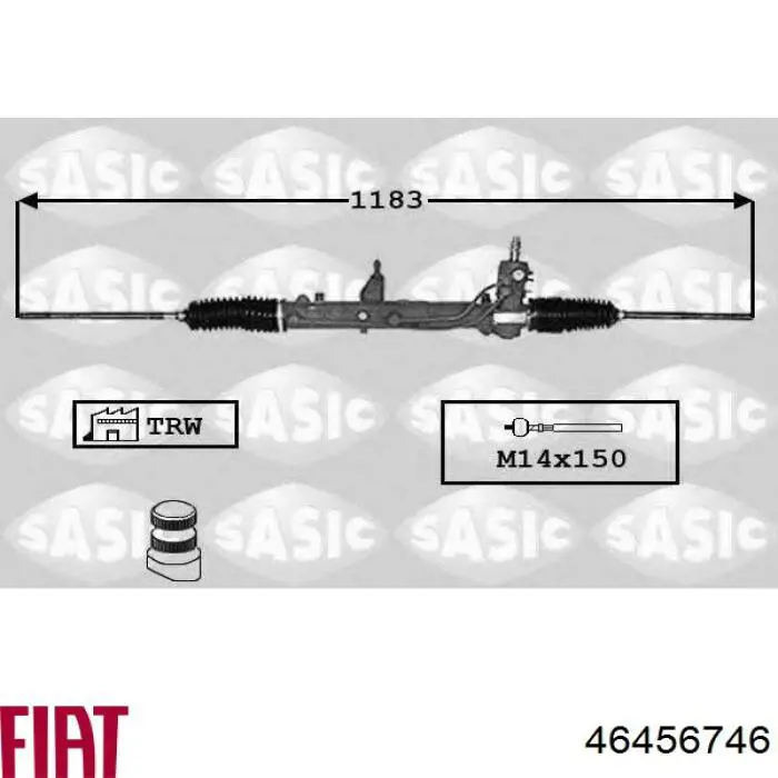 Купити 46456746 Fiat/Alfa/Lancia Рульова рейка