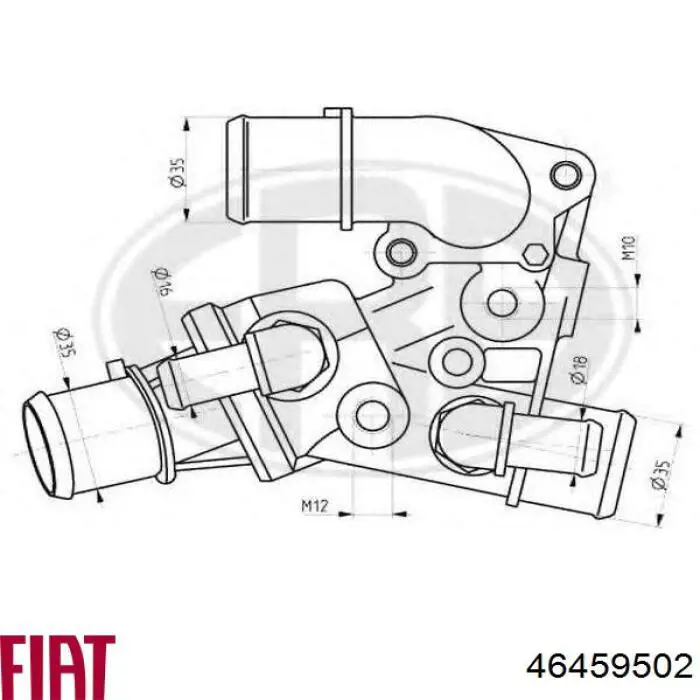 Автомобільний термостат Fiat/Alfa/Lancia 46459502 ціна, від 90.78 USD