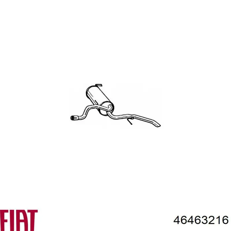 46463216 Fiat/Alfa/Lancia Глушник, задня частина