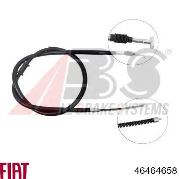 Купити 46464658 Fiat/Alfa/Lancia Трос ручного гальма задній, правий