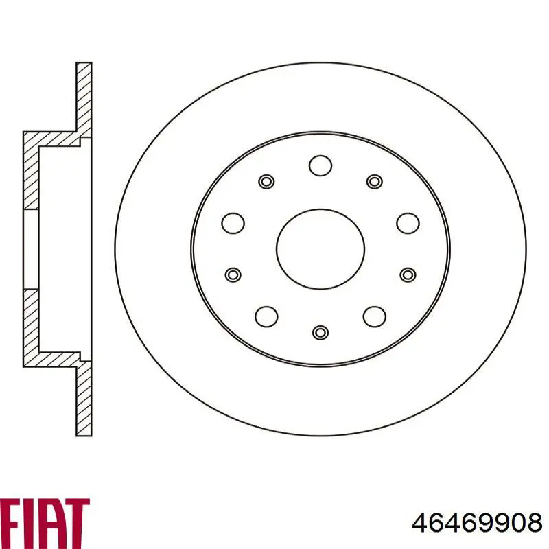 Гальмівні диски 46469908 Fiat/Alfa/Lancia