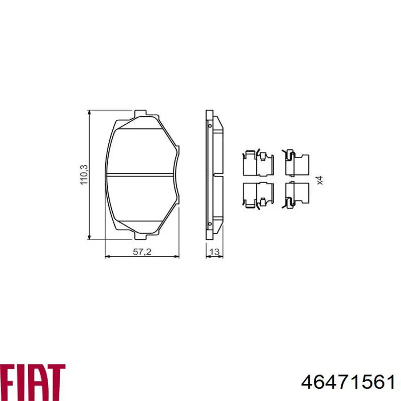 Купити 46471561 Fiat/Alfa/Lancia Трубка паливна, зворотня від форсунок