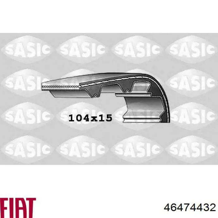 Ремінь ГРМ 46474432 Fiat/Alfa/Lancia