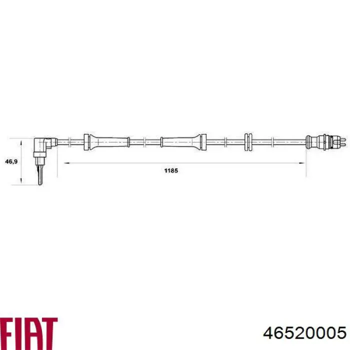 46520005 Fiat/Alfa/Lancia Датчик АБС (ABC) передній, лівий