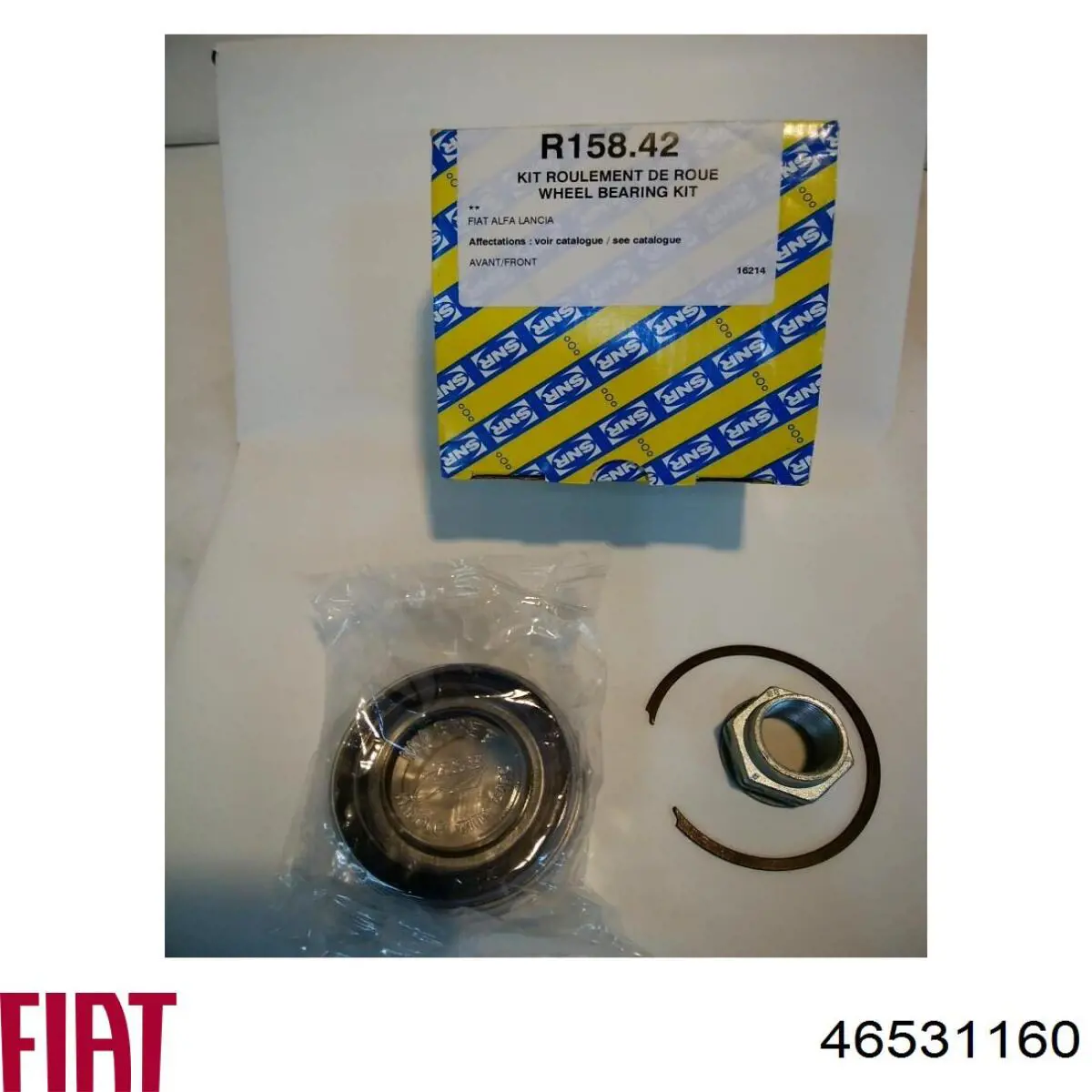 Комплект підшипник маточини передньої Fiat/Alfa/Lancia 46531160 ціна, від 26.55 USD