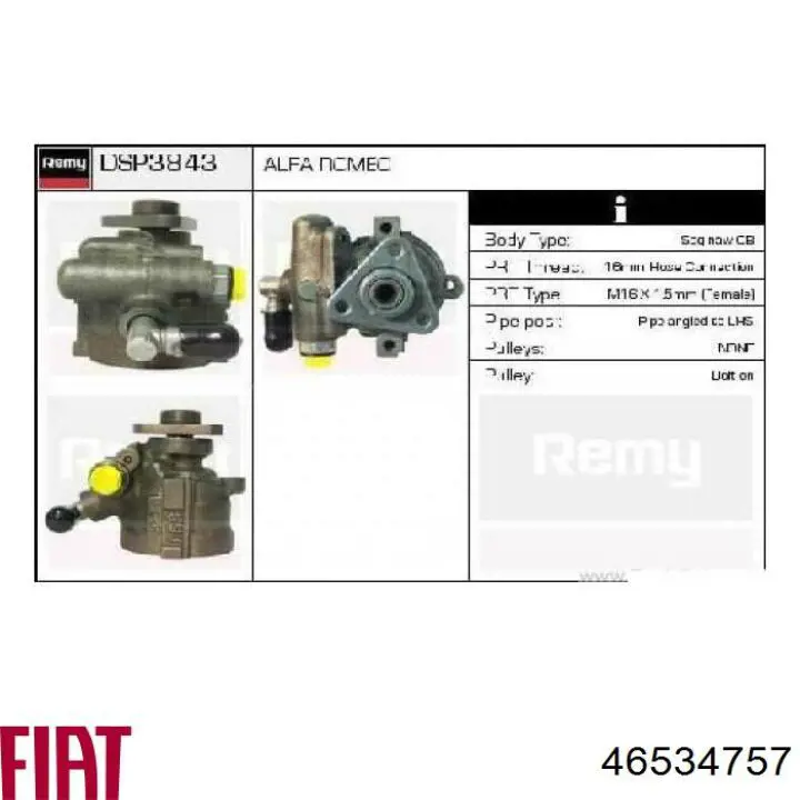 Купити 46534757 Fiat/Alfa/Lancia Насос гідравліки
