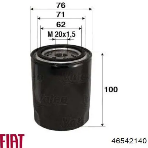 Масляний фільтр двигуна Fiat/Alfa/Lancia 46542140 ціна, від 11.56 USD