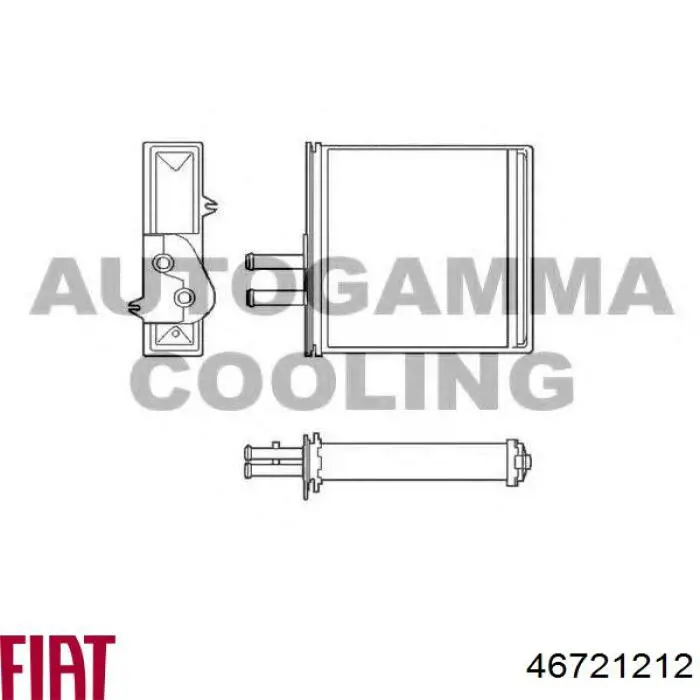 Радіатор пічки (обігрівача) Fiat/Alfa/Lancia 46721212 ціна, від 16.32 USD