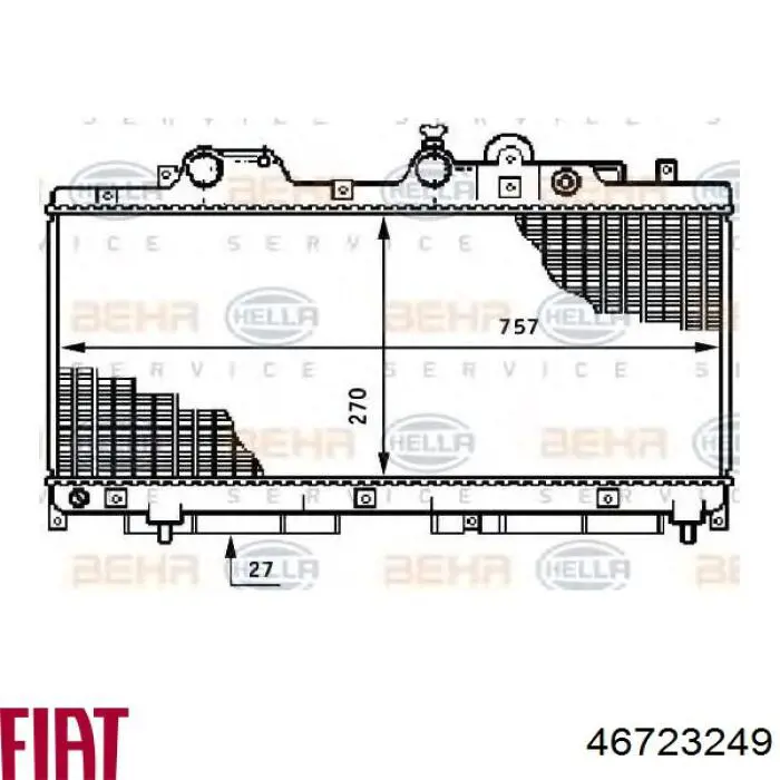 Купити 7760961 Fiat/Alfa/Lancia Радіатор двигуна