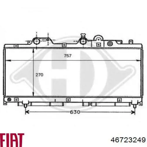 Радіатор основний Fiat/Alfa/Lancia 46723249 ціна, від 161.11 USD