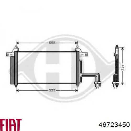 Радіатор пічки (обігрівача) Fiat/Alfa/Lancia 46723450 ціна, від 33.45 USD