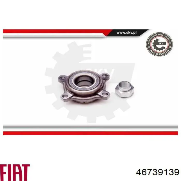 Комплект підшипник маточини передньої Fiat/Alfa/Lancia 46739139 ціна, від 43.74 USD