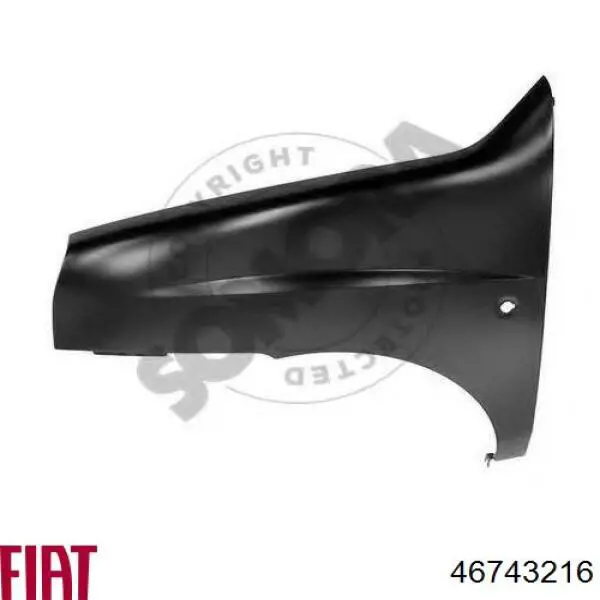 Крило переднє ліве 98808123 Fiat/Alfa/Lancia