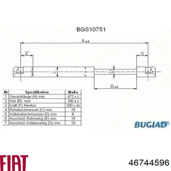 600184 Hans Pries (Topran) Амортизатор кришки багажника / двері 3/5-ї задньої