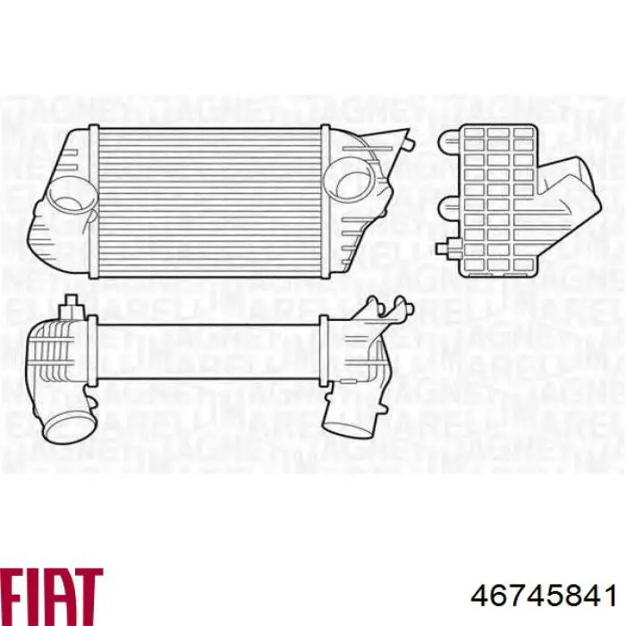 Інтеркулер 46745841 Fiat/Alfa/Lancia