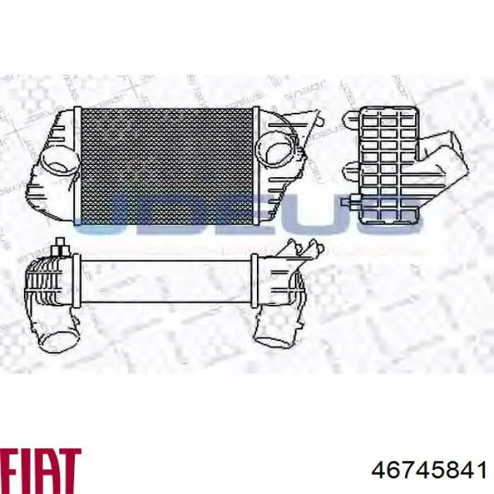 Система охолодження наддувочного повітря Fiat/Alfa/Lancia 46745841 ціна, від 94.81 USD