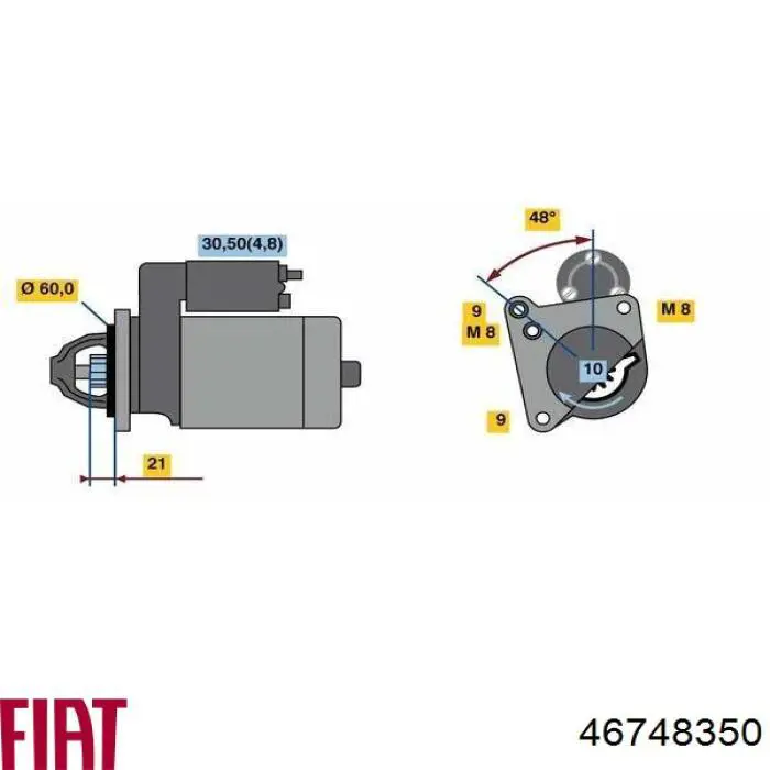 Купити 46748350 Fiat/Alfa/Lancia Стартер