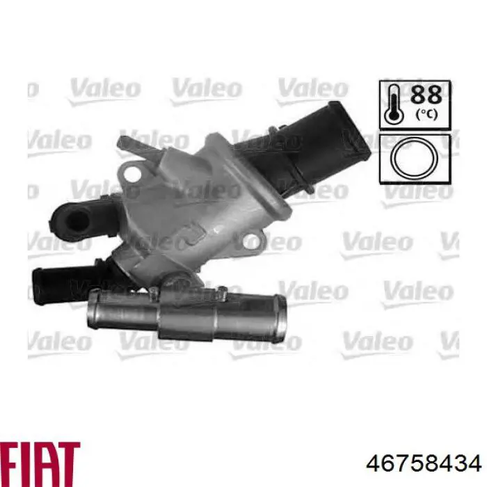 Купити 46758434 Fiat/Alfa/Lancia Термостат в корпусі