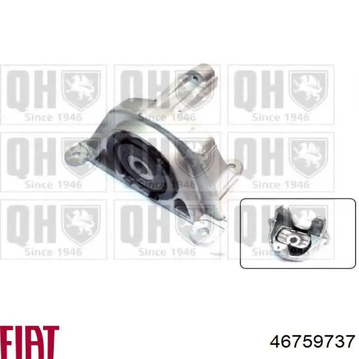 Ліва подушка двигуна Fiat/Alfa/Lancia 46759737 ціна, від 1899.41 UAH