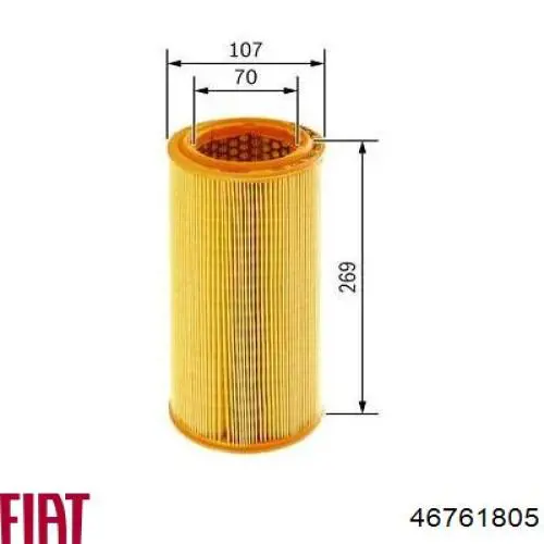 Купити 46761805 Fiat/Alfa/Lancia Автомобільний фільтр повітря