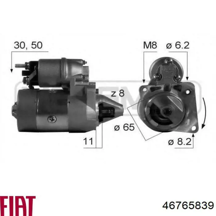 Стартер Fiat/Alfa/Lancia 46765839 ціна, від 40.79 USD