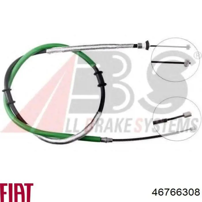 Трос ручного гальма задній, правий/лівий Fiat/Alfa/Lancia 46766308 ціна, від 11.47 USD